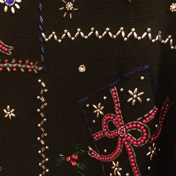 Christmas Sweater Pullover Sz M Carolyn Taylor - Picture 3 of 7